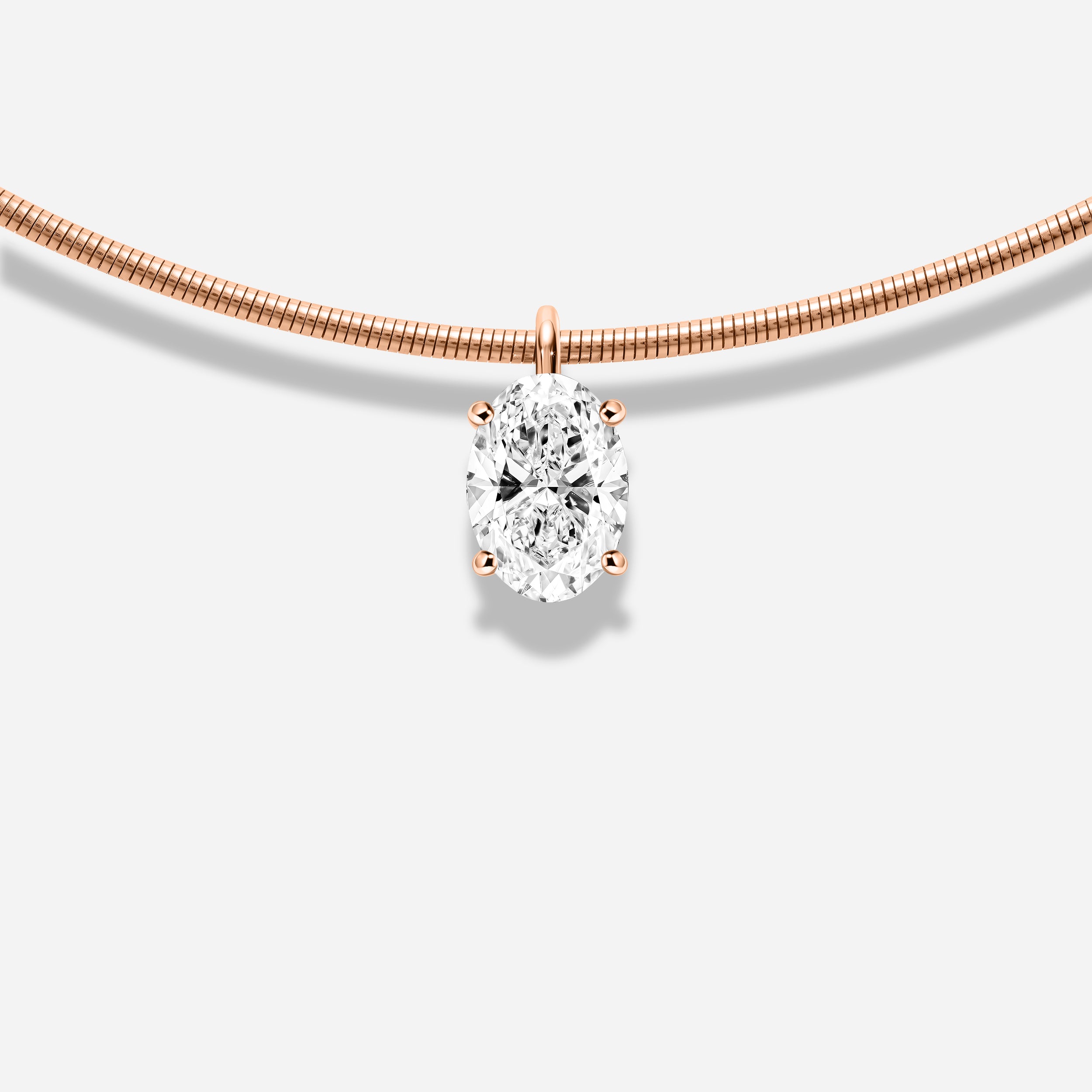 18K GOLD OVAL CUT DIAMOND