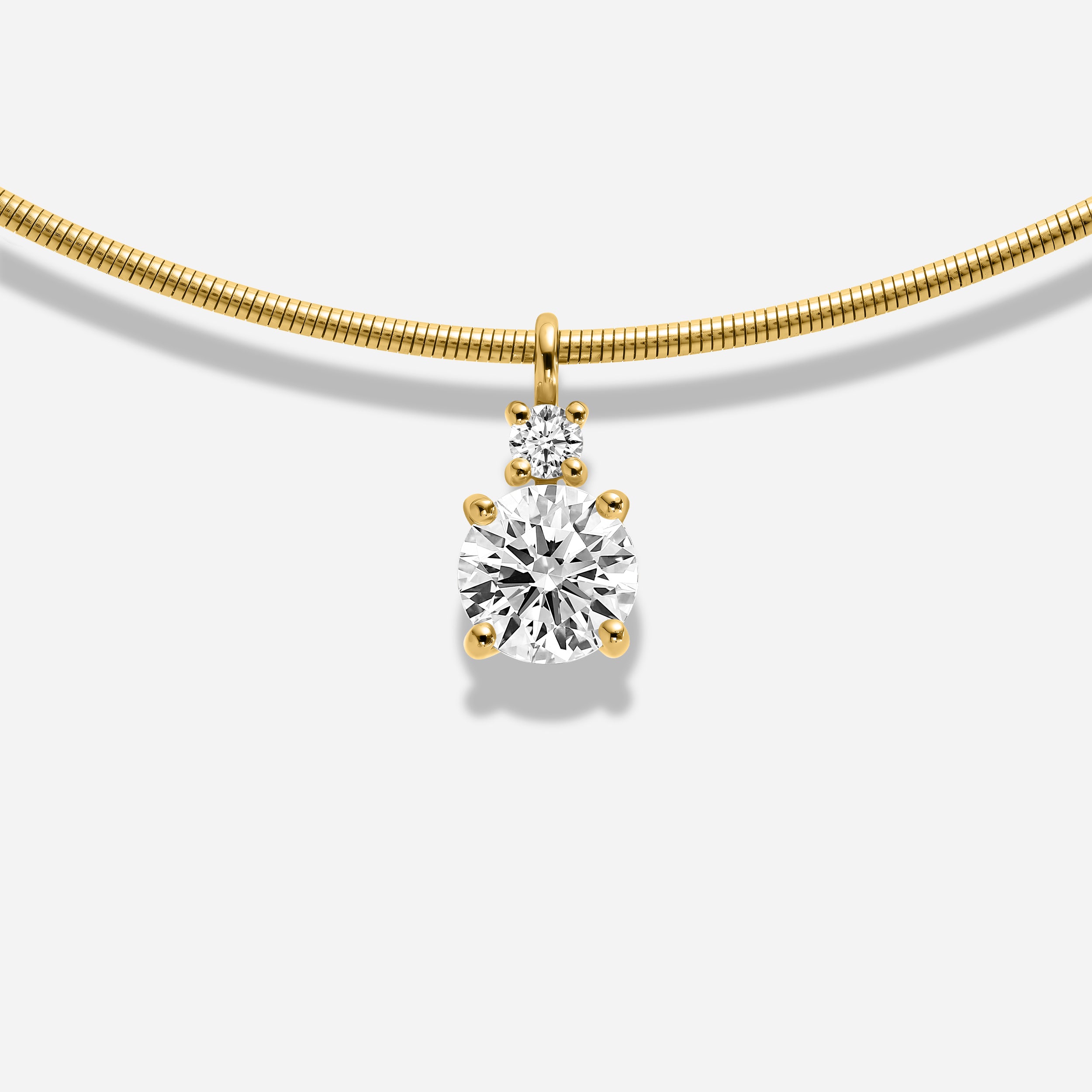 18k GOLD 2 STONES