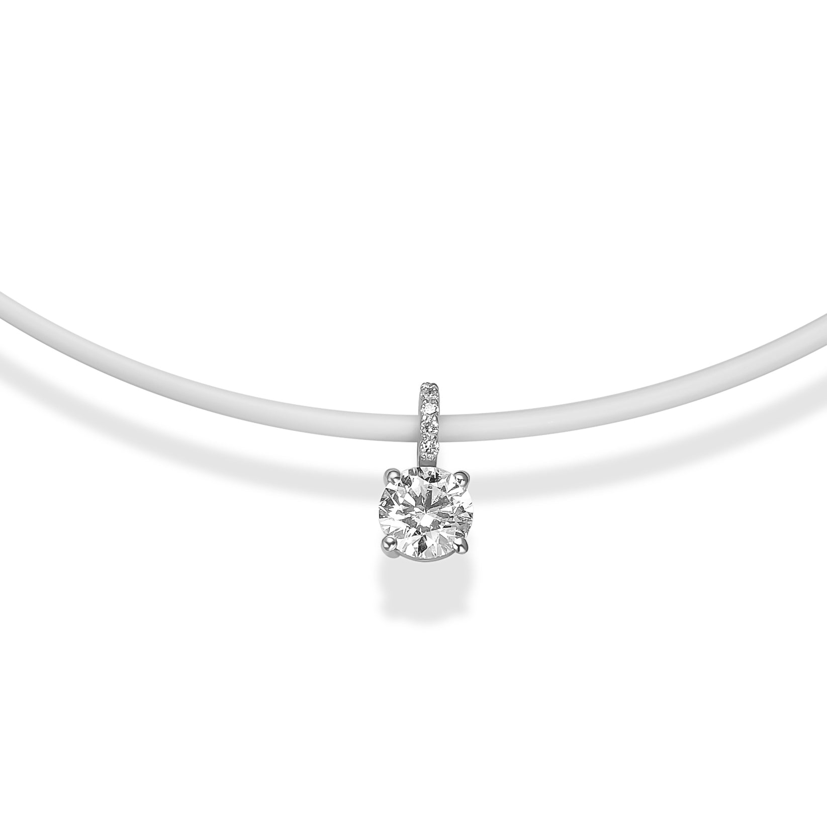 SILIKA ROUND PAVE LOOP