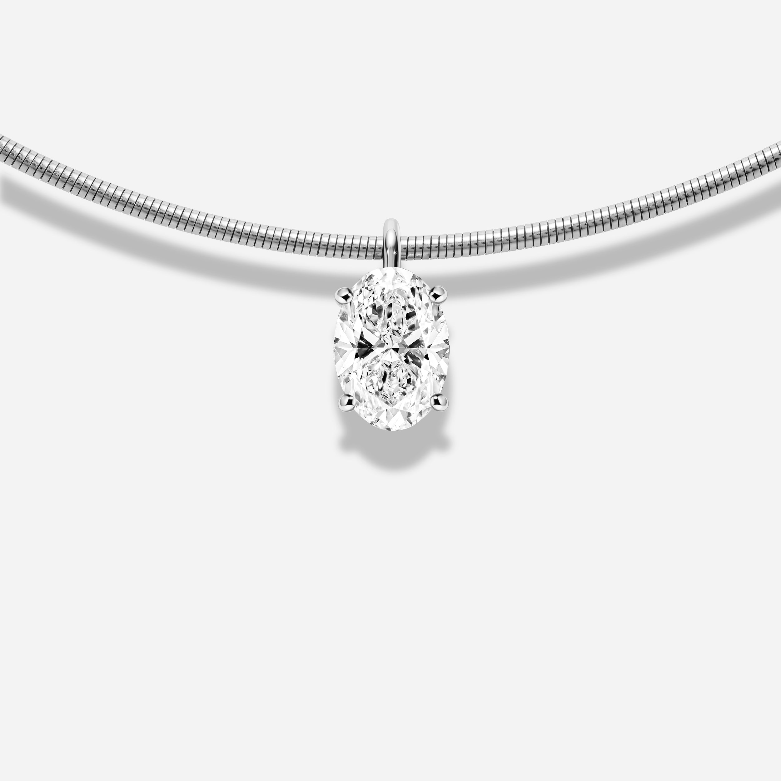 18K GOLD OVAL CUT DIAMOND