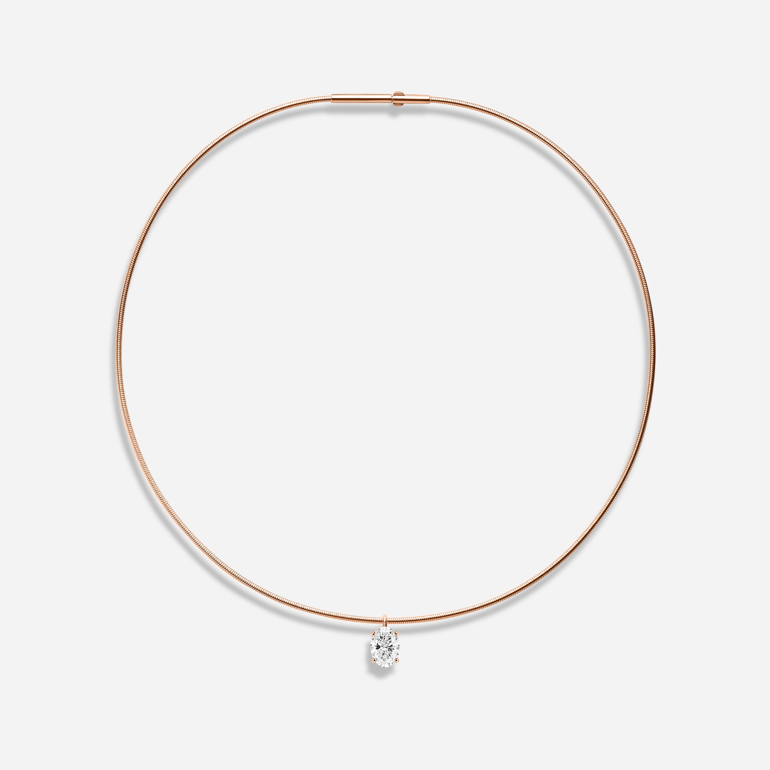 18K GOLD OVAL CUT DIAMOND