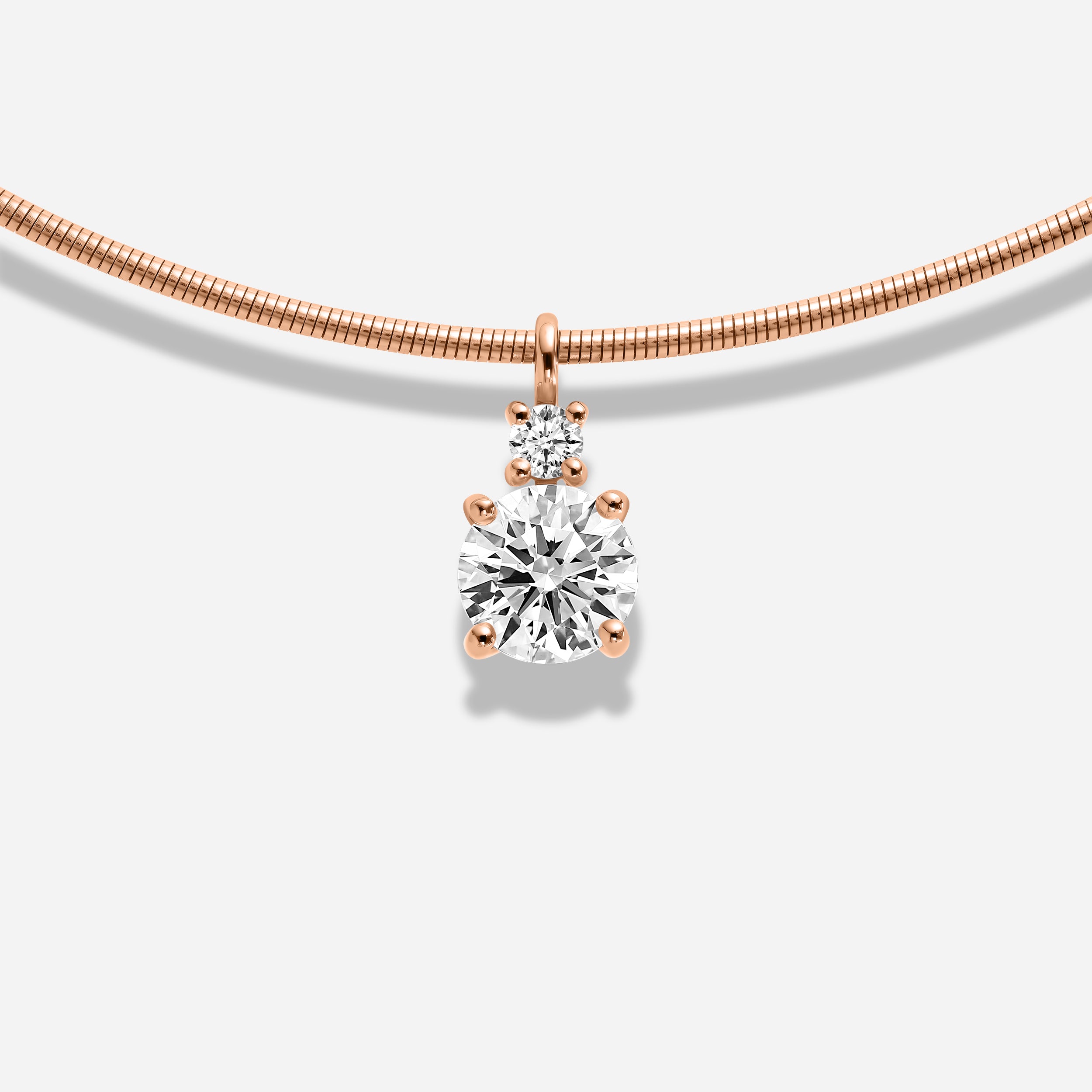 18k GOLD 2 STONES